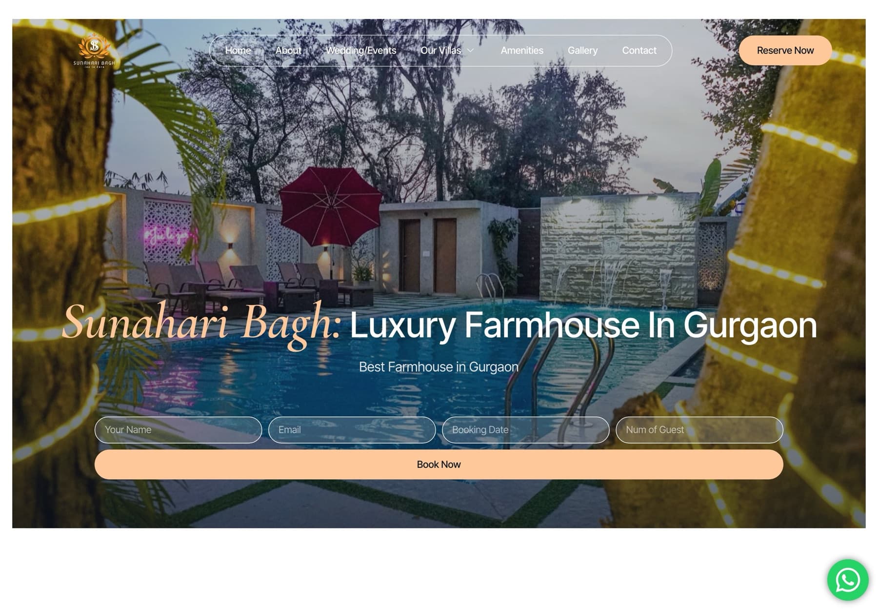 Sunahari Bagh Farm website