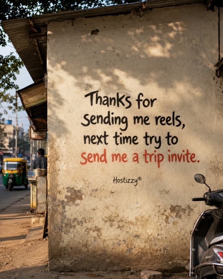 Hostizzy post: Send a trip invite, not just reels.